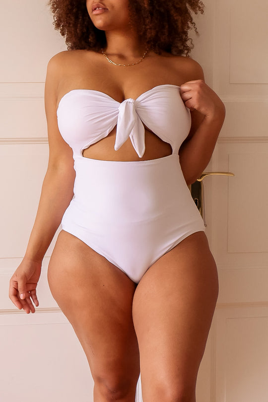 FRONT-TIE ONE-PIECE by aava