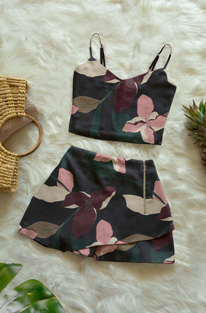 Crop Top and Shorts Set