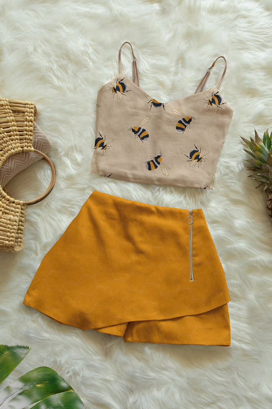 Crop Top and Shorts Set