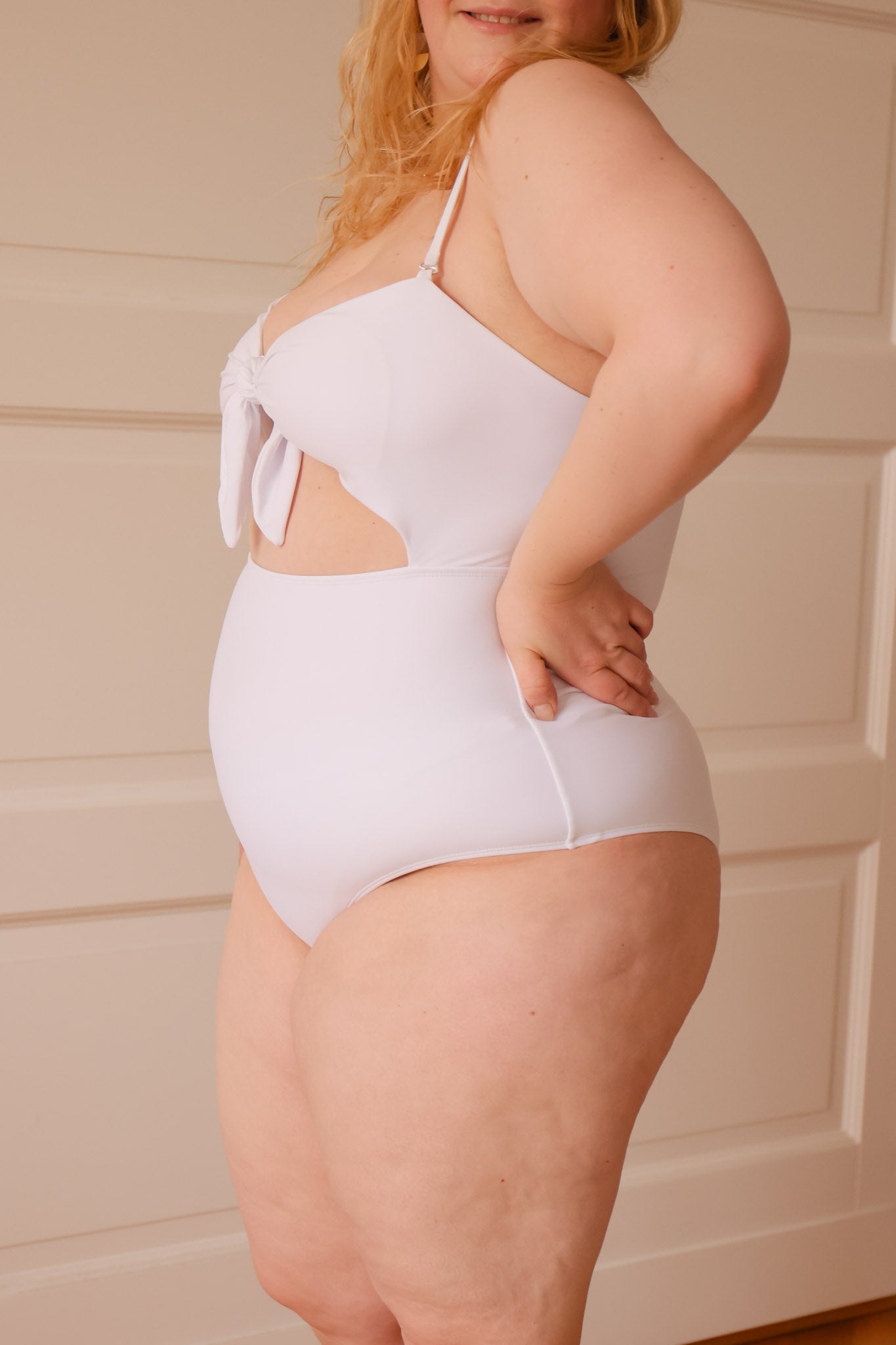 FRONT-TIE ONE-PIECE by aava